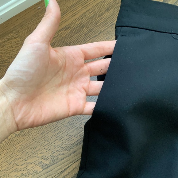 ANN TAYLOR Black Classic Dress Pants Regular Women’s Size 8 Straight Leg Worn 2X - Picture 6 of 7